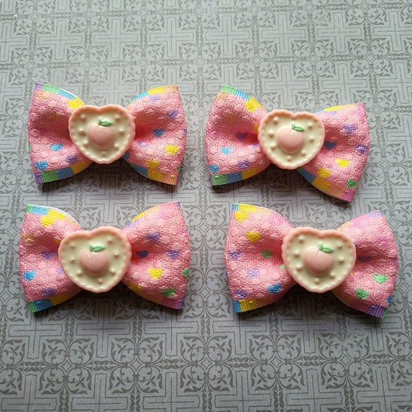 Dog Grooming Hair Bow (Sweet Heart Ribbon)