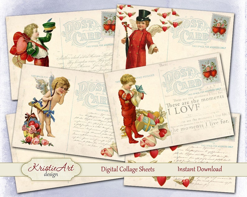 Pin Up Girls Digital Collage Sheets SALE Clip Art for Scrapbooking iron on transfer paper crafts atc aceo