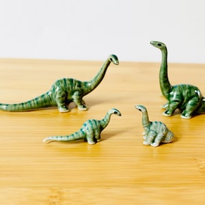 Handmade Ceramic Dinosaur Family, Miniatures, Choose your choice