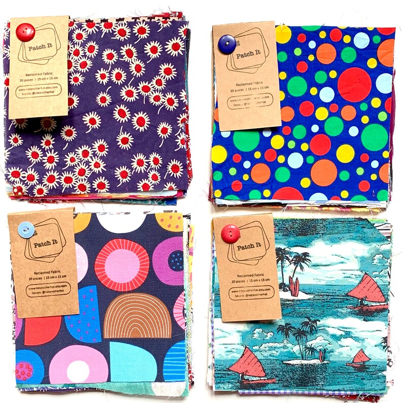 Patchit Patch It, for Clothing Repair, 20 Patches, 15 Cm X 15 Cm, Salvaged ...