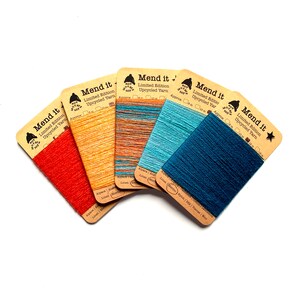 Wool mending yarn, Alice Springs, quintet, re-made, upcycled, assorted fibres, visible mending, limited release, Australian city series