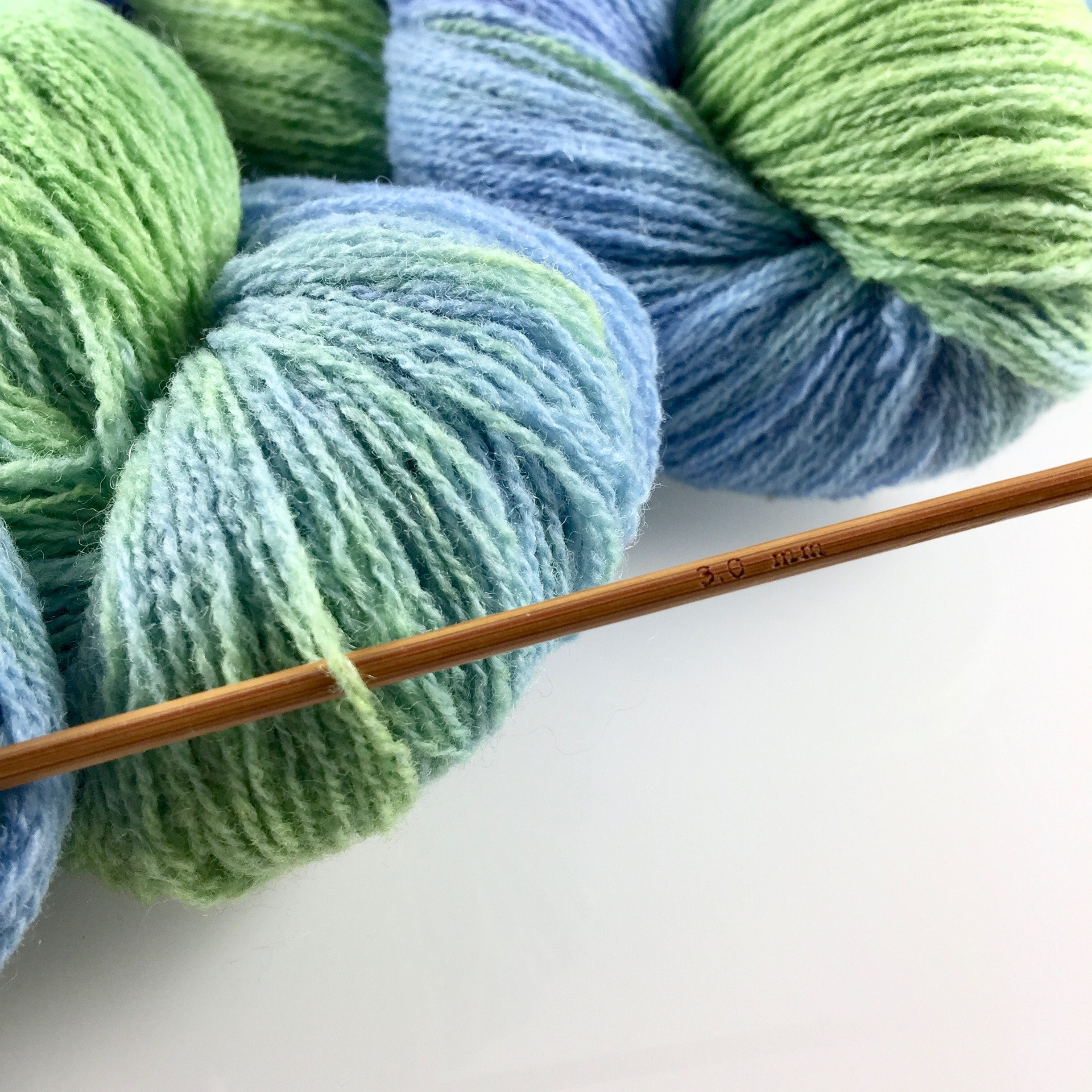 Upcycled yarn hand dyed yarn recycled repurposed light Etsy