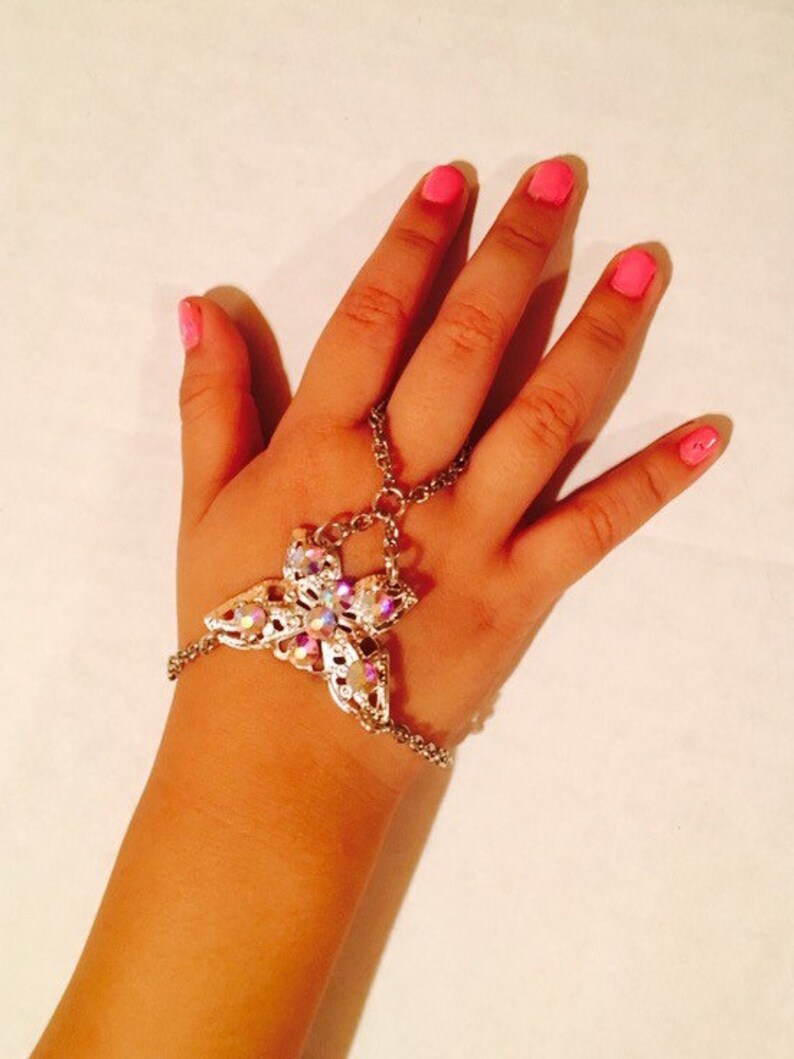 Little girl bracelet,little girl crystal beacelet,little girl butterfly bracelet,Crystal butterfly bracelet,kids bracelets,pageant bracelets