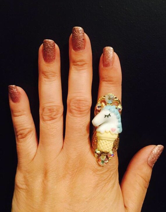 Flower crystal ring,crystal ring,easter rings,summer rings,easter,filigree rings,flower rings,knuckle rings,brass filigree,adjustable rings