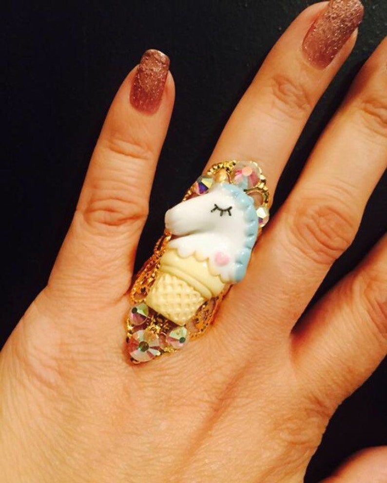 Flower crystal ring,crystal ring,easter rings,summer rings,easter,filigree rings,flower rings,knuckle rings,brass filigree,adjustable rings