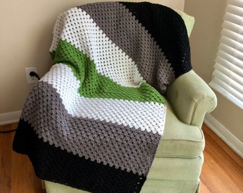 Agender Pride Crochet Blanket
