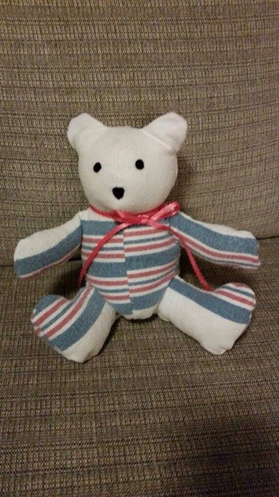 Items similar to Receiving Blanket Teddy Bear on Etsy