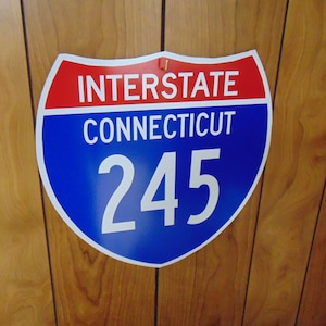 Interstate Sign, Personalized Interstate Sign, Freeway Sign, Metal Wall Decor, Man Cave, Bar Sign, Made to order sign,