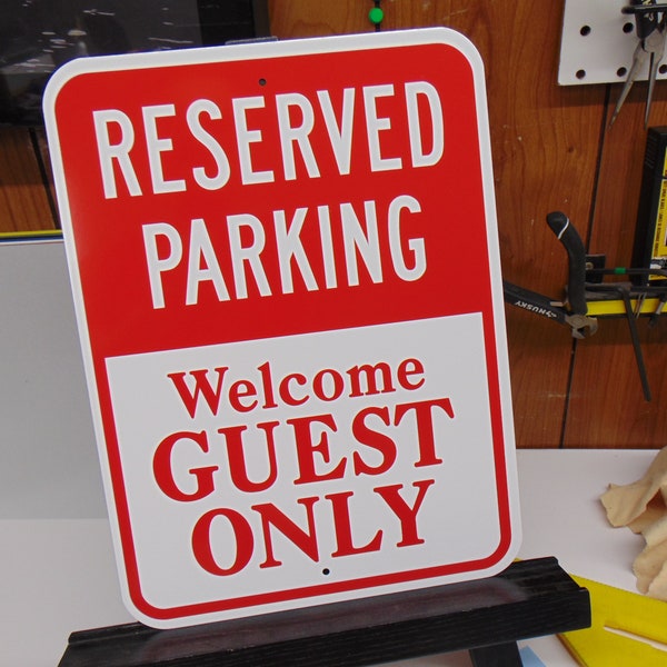 Reserved Parking Sign, No Parking, made to order Reserved parking sign, AirBNB parking sign, Lake House, Cottage parking