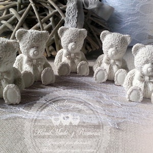 Gessetti profumati 10 pezzi orsacchiotto ,orso con fiocco, orso con pallone, orso con palloncini, nascita,battessimo.bomboniere,segnaposto