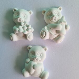 10 Gessetti Profumati  Panda Orsetto con cuore,pandino ,segnaposto,battesimo,comunione,nascita,bomboniere