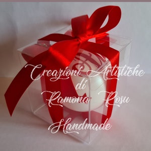 Pallina di natale PLASTICA 6 cm personalizzata con nome/bimbo/ bimba/regalo Natale immagine 3