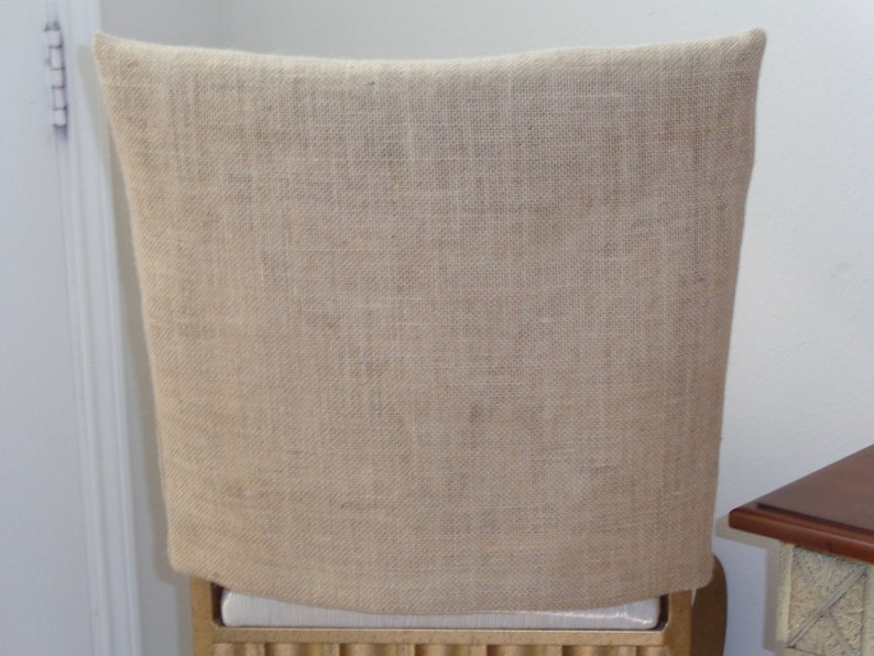 Burlap Jute Rustic Chair Back Covers Weddings Parties Etsy