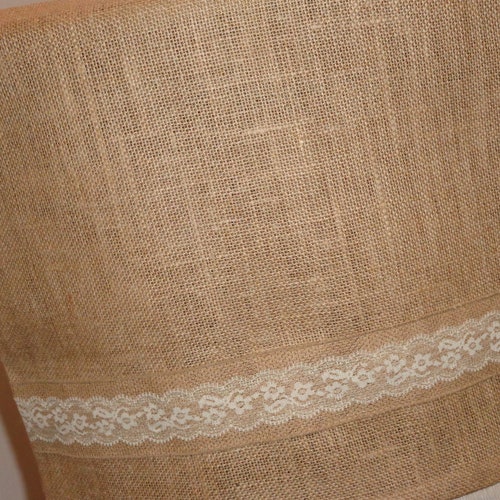 Burlap Jute Rustic Chair Back Covers Weddings Parties Etsy