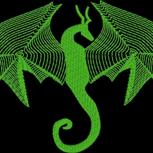Dragon embroidery design