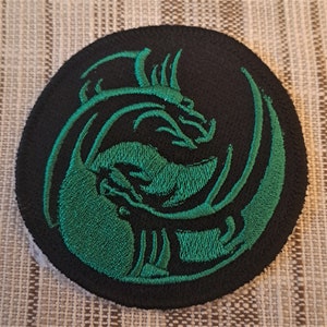 Écusson dragon Yin Yang