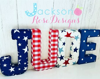 Fabric letters, fabric padded letters, fabric nursery letters, bedrooms, nurseries, new baby gift, birthday, christening