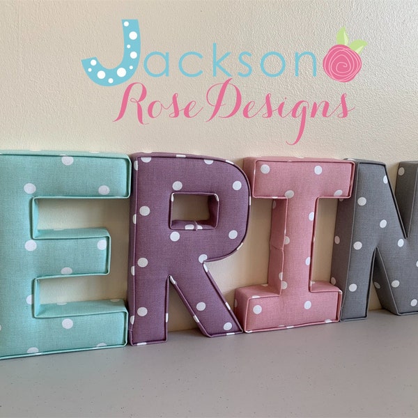 Lettres en tissu pour enfants