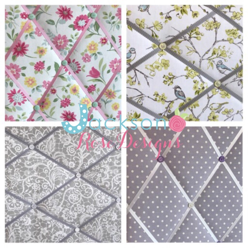 Handmade Fabric Memo Board 3 SIZES Notice Board Kitchen Etsy UK