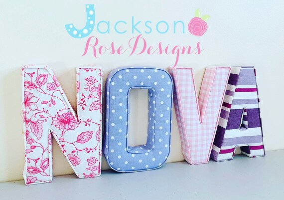 padded letters for nursery