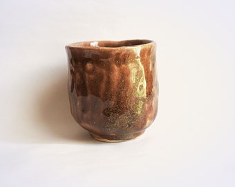 Ceramic Teacup Stoneware Cup Rustic Style Tea Bowl 8,5 cm x 8,5 cm