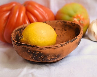 Obvara Brown Bowl, Fruit Keeper, Jewely Organiser, Home Decor, 13 cm x 5 cm