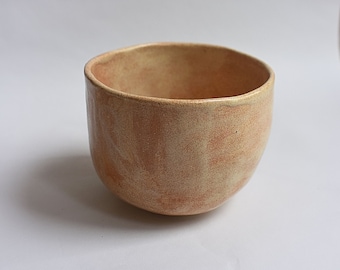 Medium Size Handmade Ceramic Cup, Light Piala, Teacup, Handless Cup, 7,5 cm x 10 cm