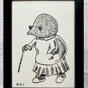 Original Zeichnung - “Nana Maulwurf”