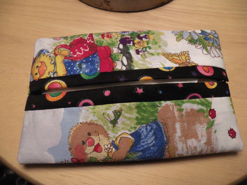 Handcrafted Suzy/'s Zoo Fabric Tissue Cover PLUS Tissues