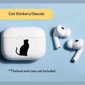 Tiny Kitty Cat Sticker Decal for Cars Helmets Electronics Motorcycle Windows Laptop Phone  Gift