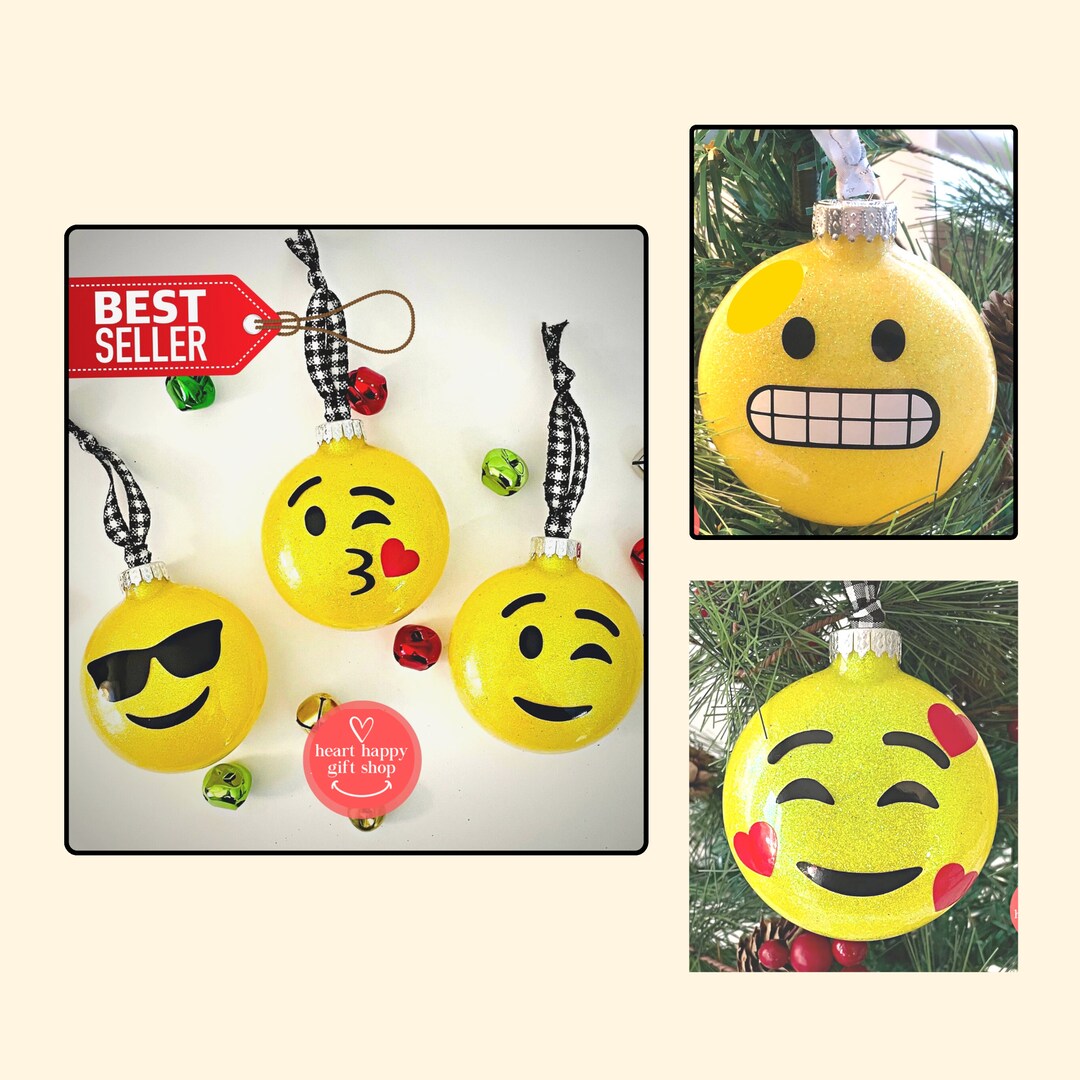 Emoji Christmas Ornaments 