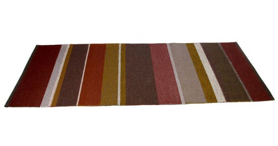 Gris Moutarde Tapis De Laine Pâle Face Burgunder Rouge Doux Et Chaud Sous Vos Pieds Fait à La Main Sur Métier à Tisser Design Scandinave