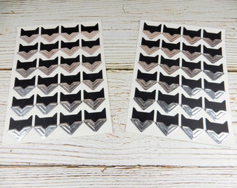 20 Blatt Foto Ecken Aufkleber Halter Besch/ützer Kit Selbstklebend DIY Scrapbook Bilderalbum Golden Silbrig Kraft Wei/ß