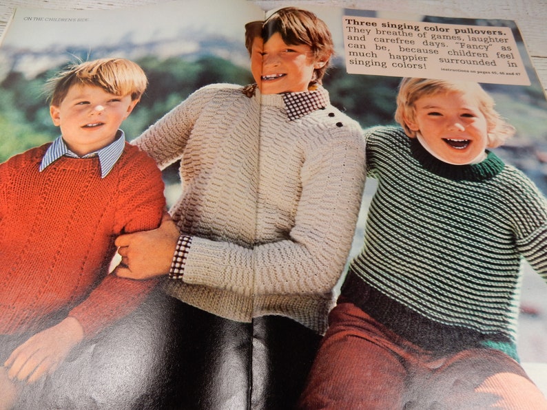 1970s Knitting Patterns Mon Tricot Knit and Crochet Magazines