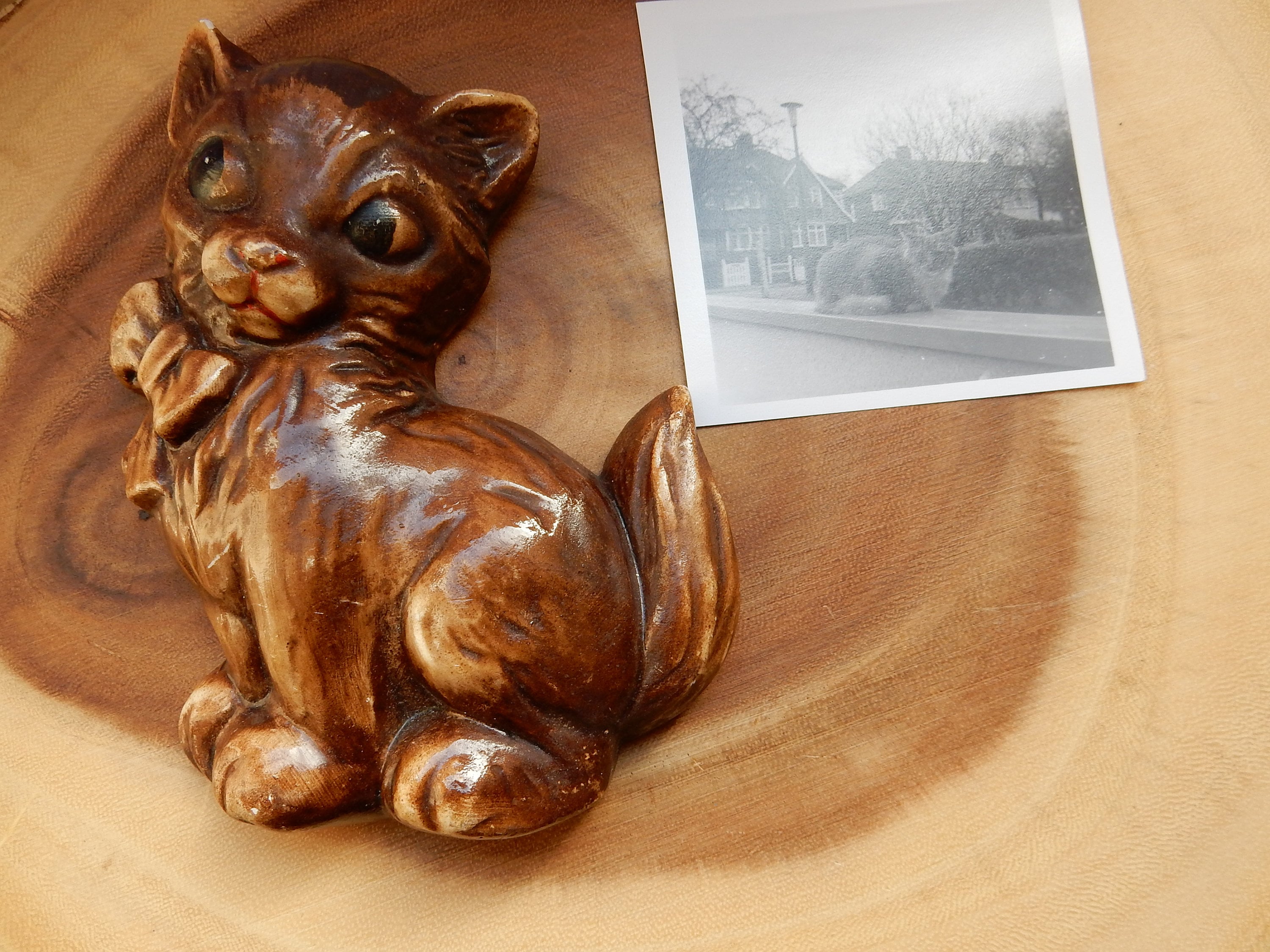 Kitsch Katze Wand hängen Katze Ornament Porzellan Katze Etsy