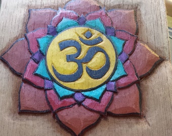 Om on Lotus Mandala