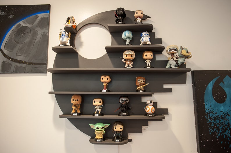 Star Wars Death Star Shelving funko Pop Display Sized - Etsy