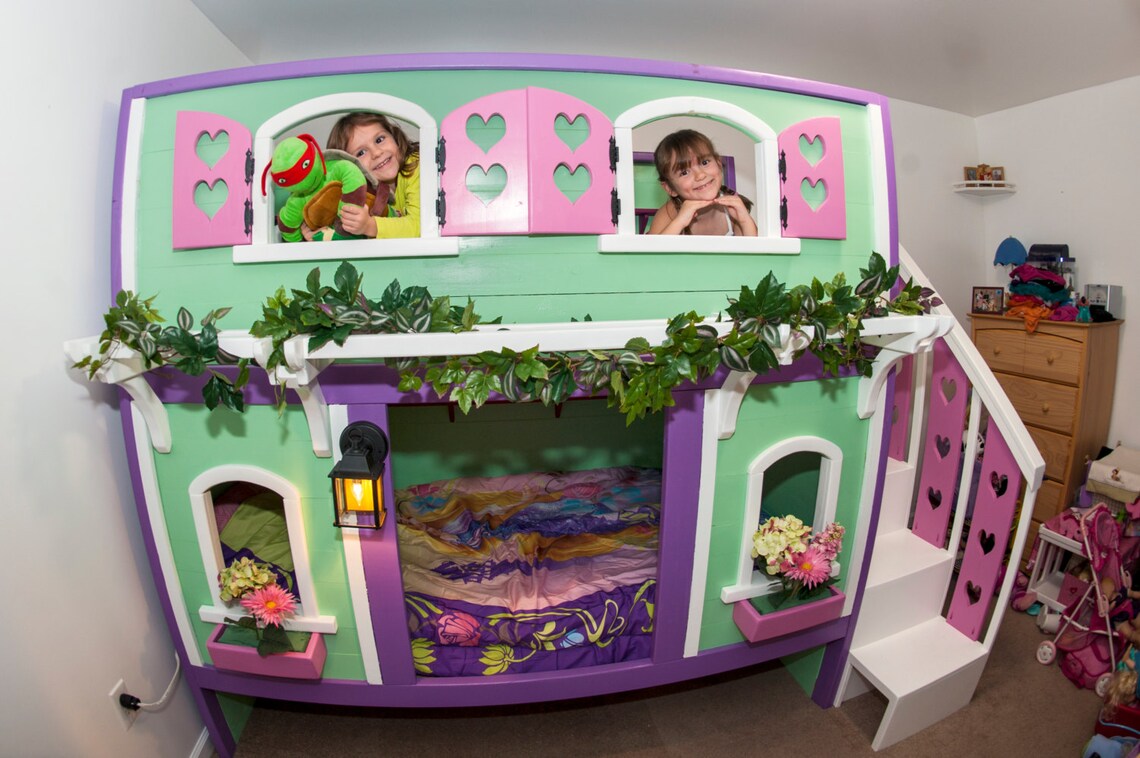 Playhouse Bunk Bed Etsy