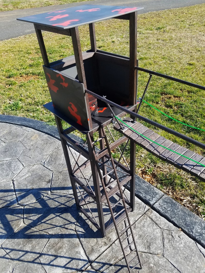 12 Inch GI Joe Watch Towers With Suspension Bridge Etsy