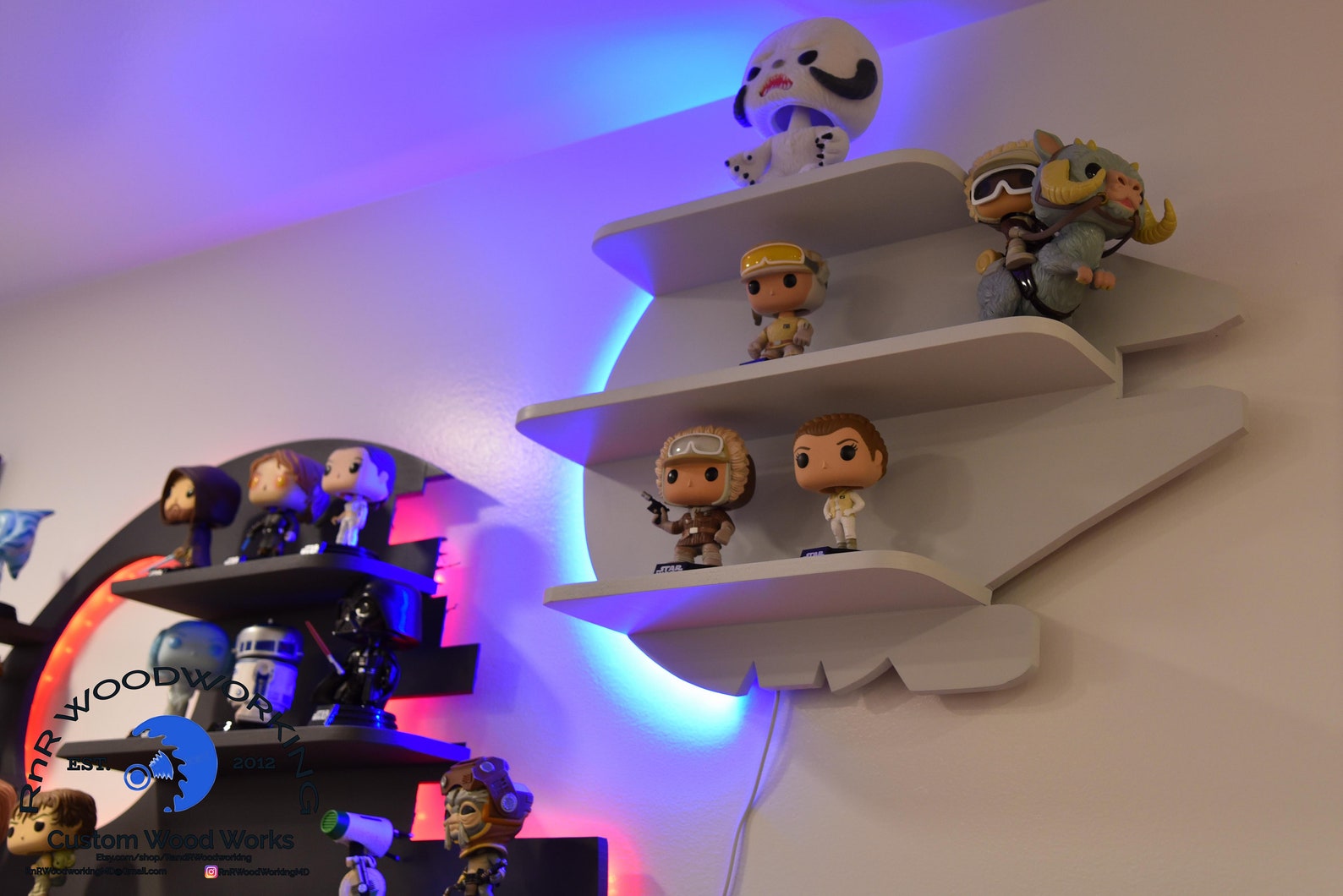 Star Wars Millennium Falcon Shelving funko Pop Display Sized | Etsy