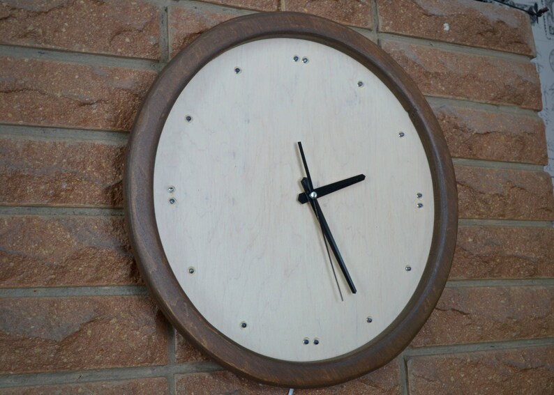 Luminous Wall Clock Wall Decor Wooden Clock Led Wall Clock Etsy