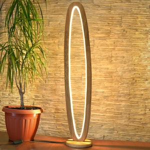 Natural oak floor lamp 1m tall, wooden floor lamp, wood lamp, floor light, floor lighting fixture, 40 inch standing lamp, stand up lamp