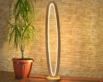 Natural oak floor lamp 1m tall, wooden floor lamp, wood lamp, floor light, floor lighting fixture, 40 inch standing lamp, stand up lamp