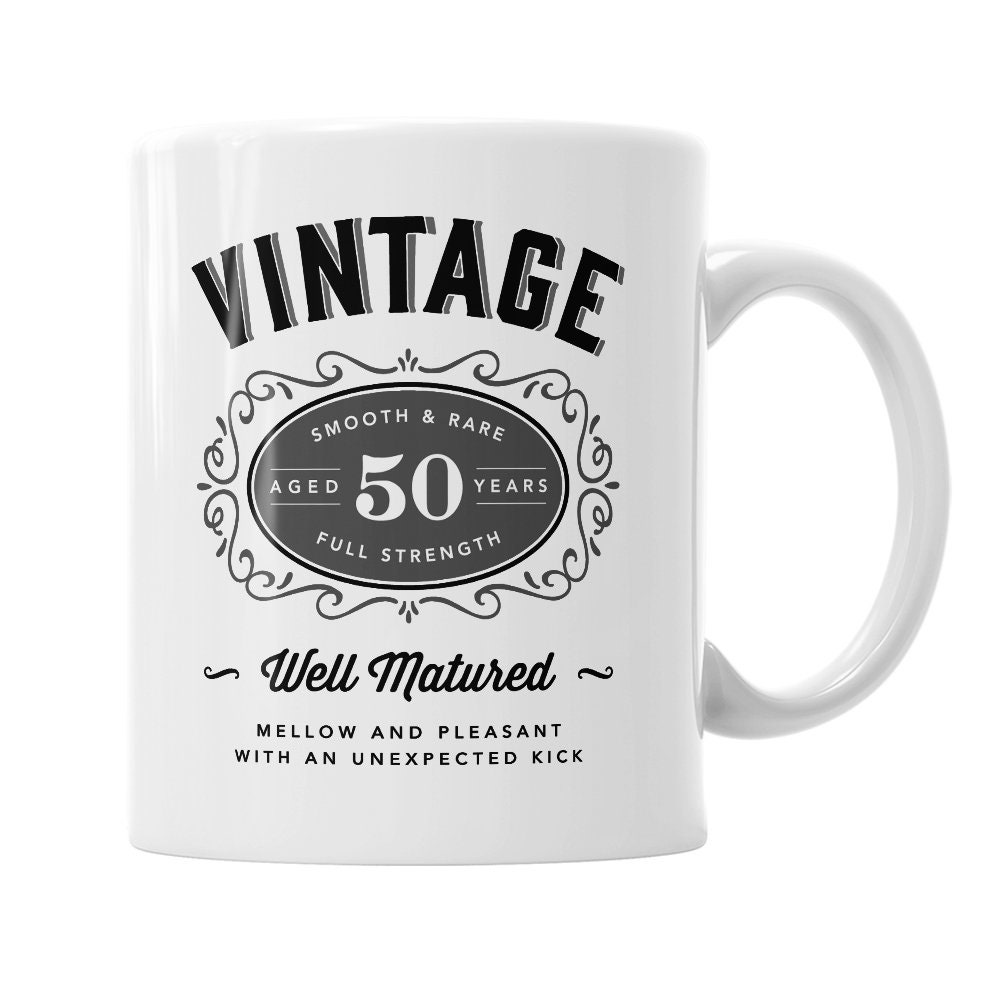 50th Birthday Mug for Coffee or Tea Men and Women Gift Idea  Etsy Ireland