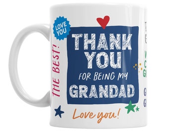 Grandad Gift Mug Personalised Present Coffee Present Mug For Birthday Christmas Keepsake Love Grandad