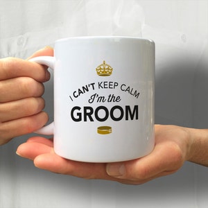Groom Gift, Groom Mug, Bachelor Party, Groom To be, Alternative Groom Glass, Bachelor Party Gift, Wedding Idea, Keep Calm Groom Mug image 5