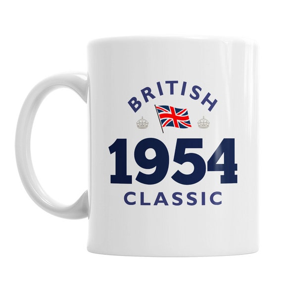 70th Birthday Gift Coffee or Tea Mug for Men or Women Gift Idea British Classic Keepsake Present for 70 year old