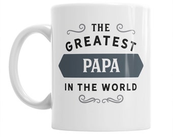 Papa Gift Mug Personalised Present Coffee Present Mug for Birthday Christmas Keepsake Love Papa