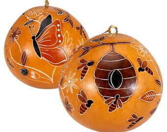 Day Pollinators - Gourd Ornament