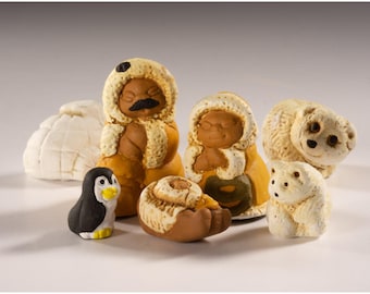 Polar - Mini Nativity Set of 7, 1&quot;H